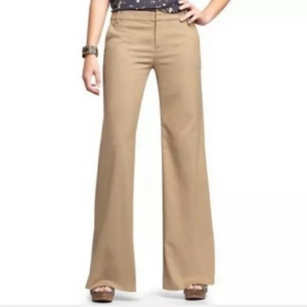 Gap Wide Leg Trouser Pant Tan 4